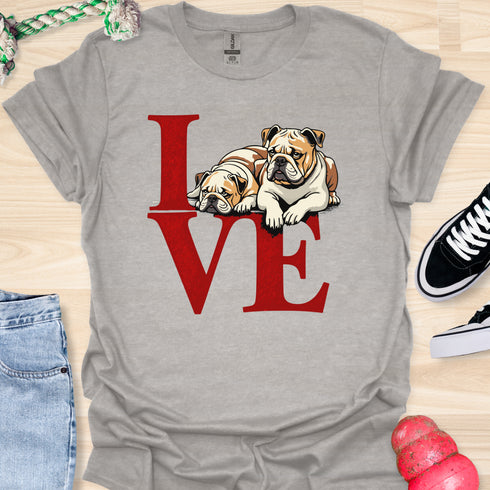 Love is a four legged word - V3 - Sitting Above T-Shirt